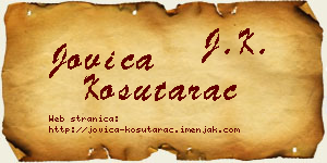 Jovica Košutarac vizit kartica